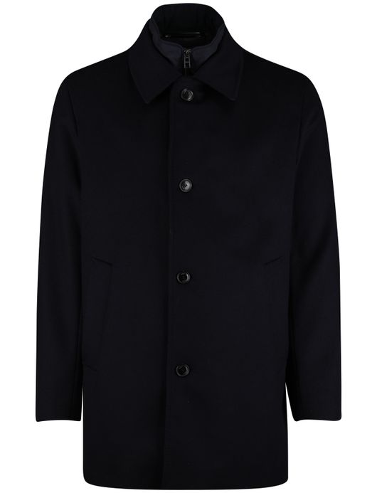 BOSS Black H-Clark winterjas H-Clark-Bib-S navy effen