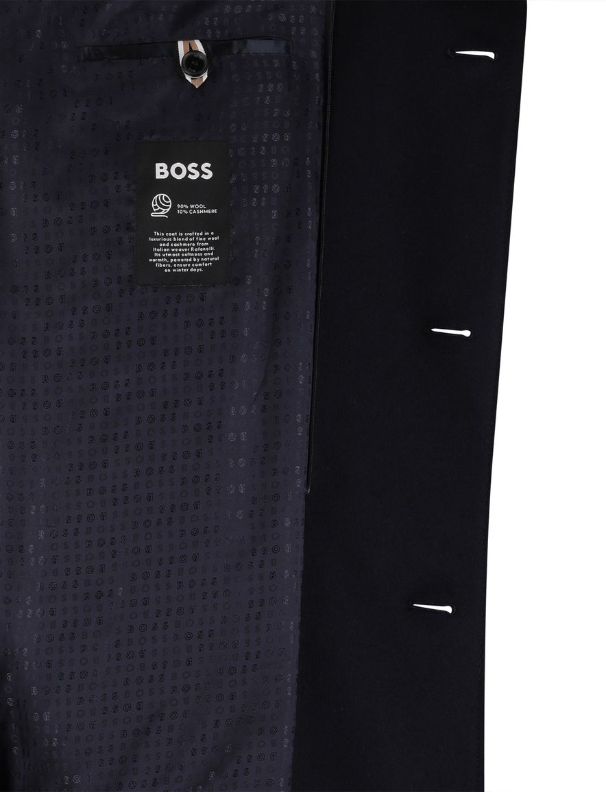 BOSS Black H-Clark winterjas H-Clark-Bib-S navy effen