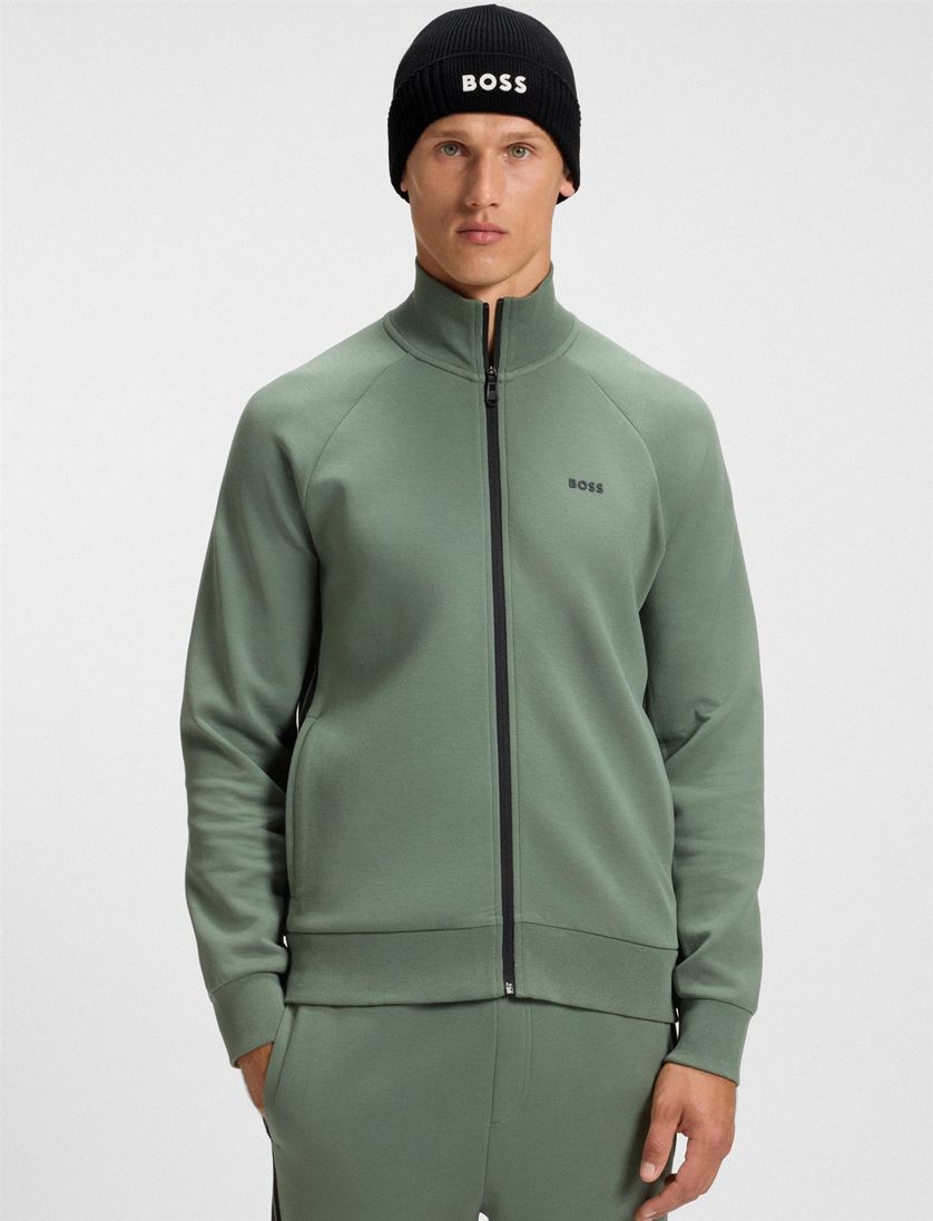 BOSS Green muts Asic Beanie-X zwart katoen