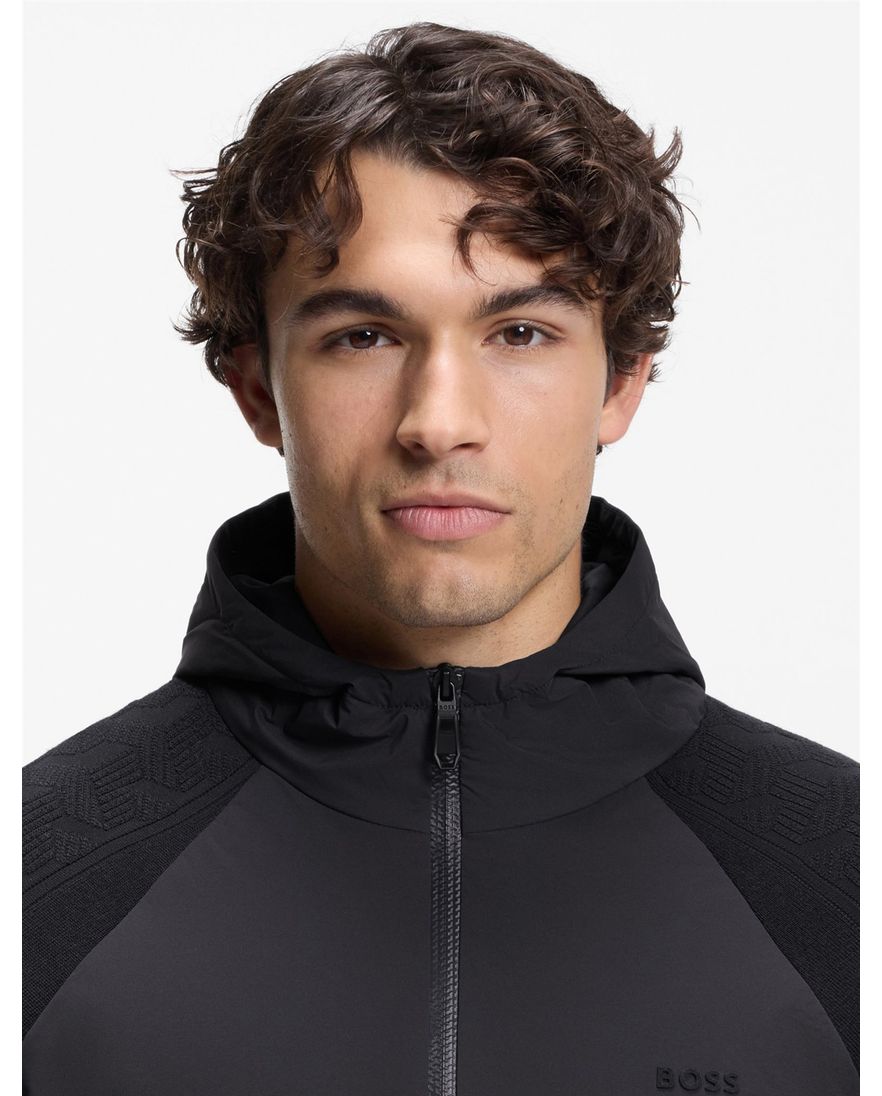 Boss Green Vest donkerblauw regular fit polyester