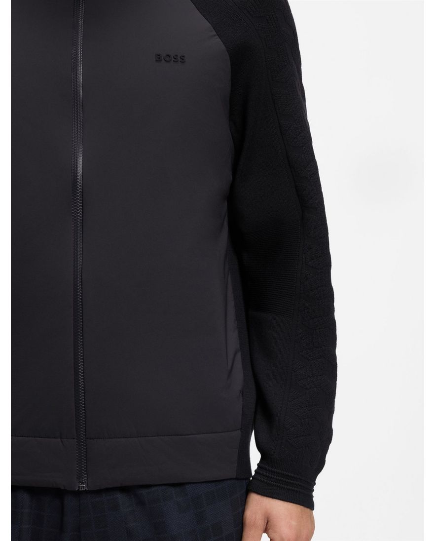 Boss Green Vest donkerblauw regular fit polyester