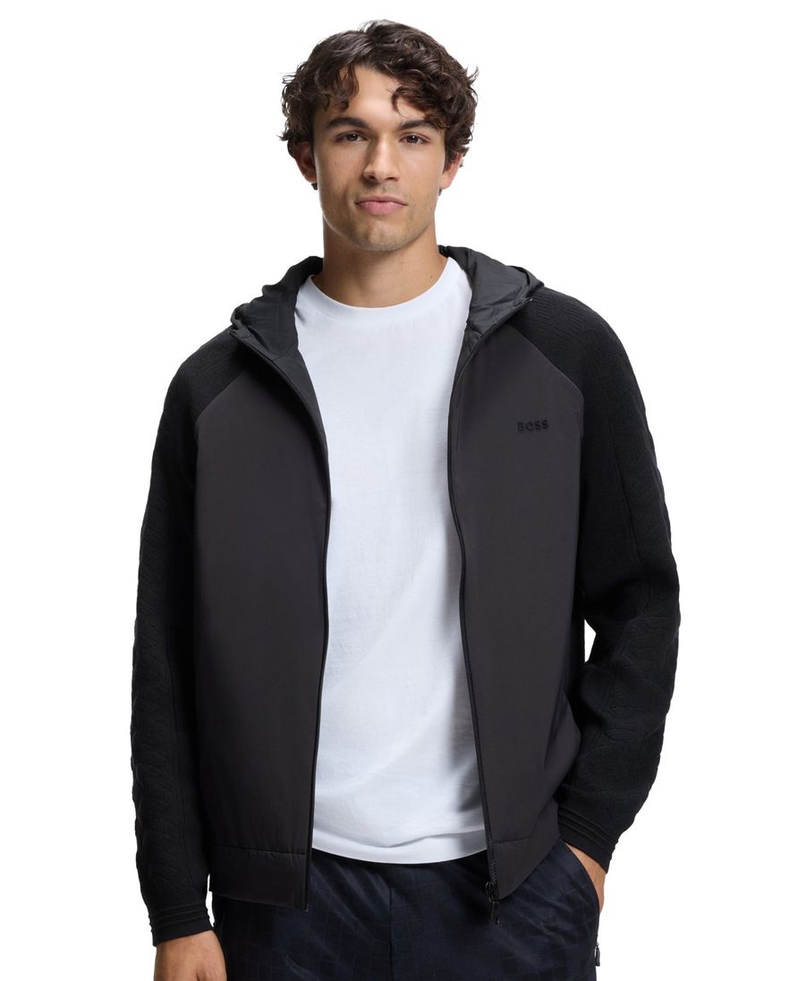 Boss Green Vest donkerblauw regular fit polyester