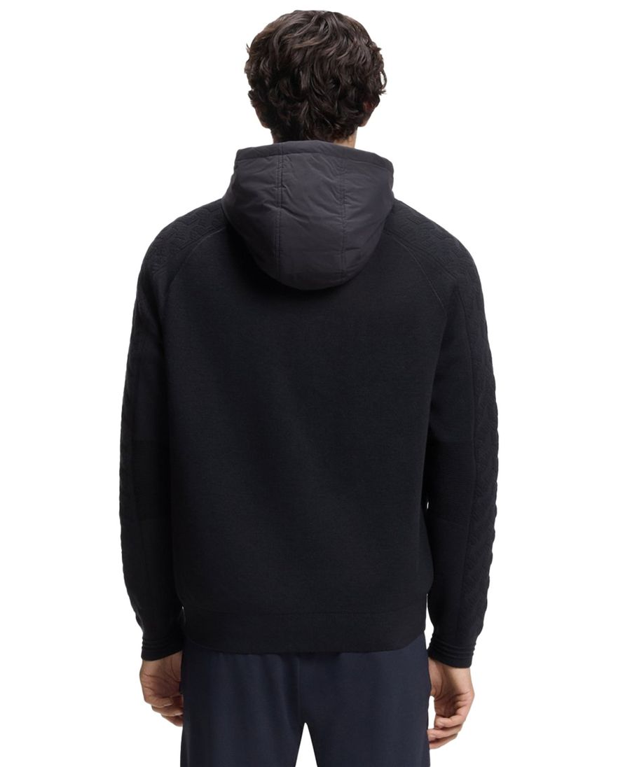 Boss Green Vest donkerblauw regular fit polyester