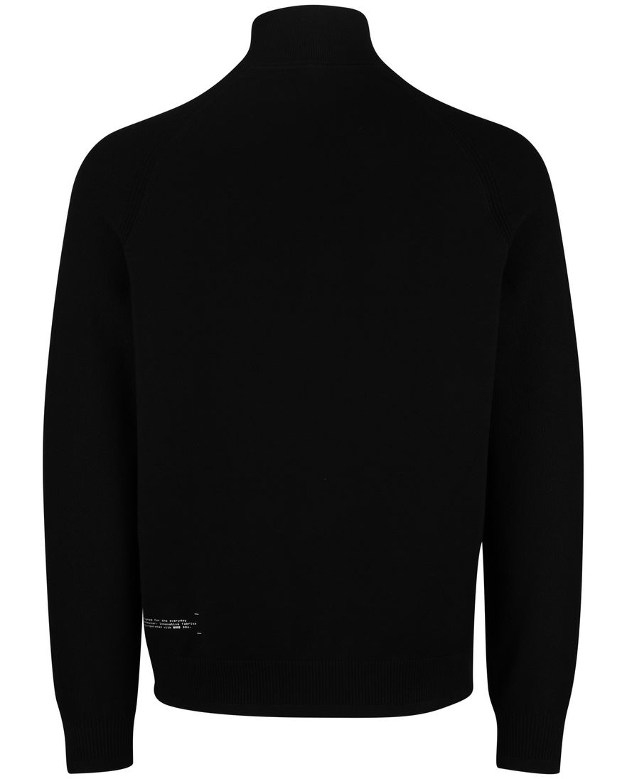 Boss Green Civic trui half zip effen zwart normale fit