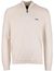 BOSS Green half zip trui creme
