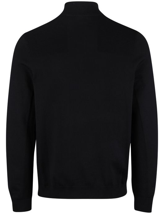 Boss Green Momentum-X half zip trui zwart effen normale fit