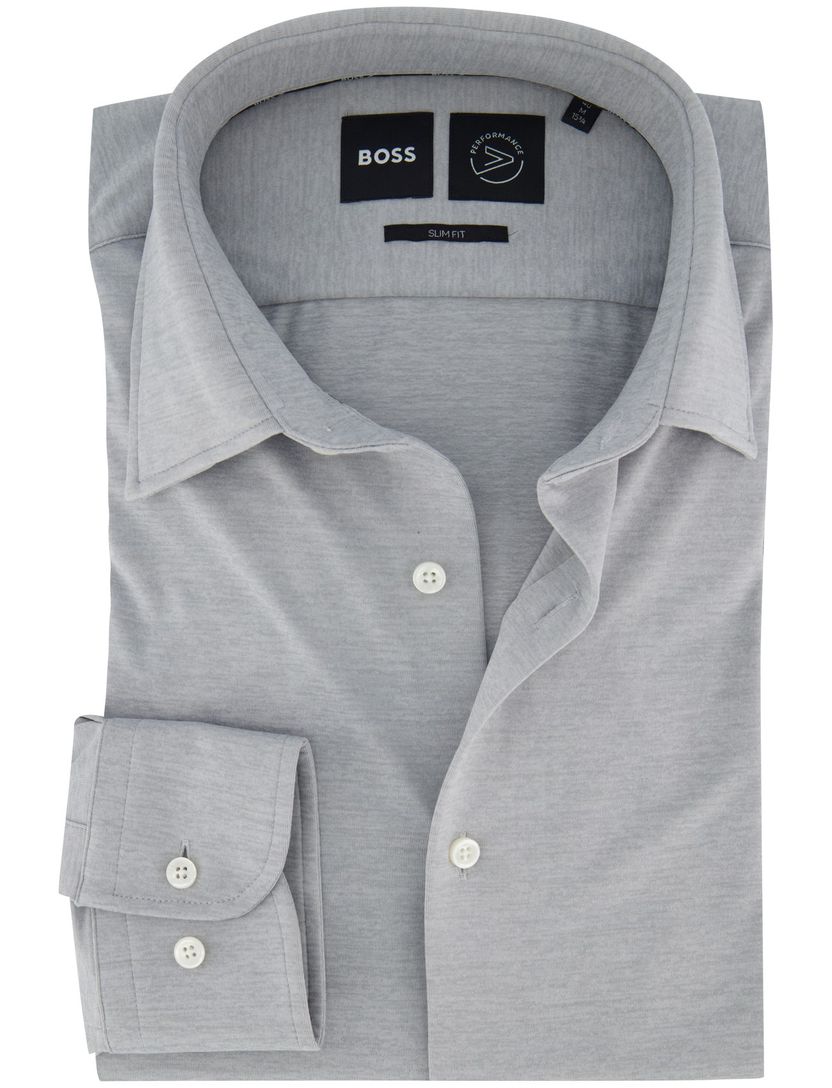 business overhemd Boss P-Hank grijs
