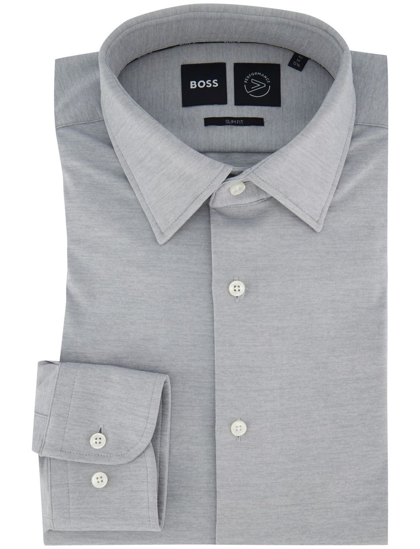 business overhemd Boss P-Hank grijs