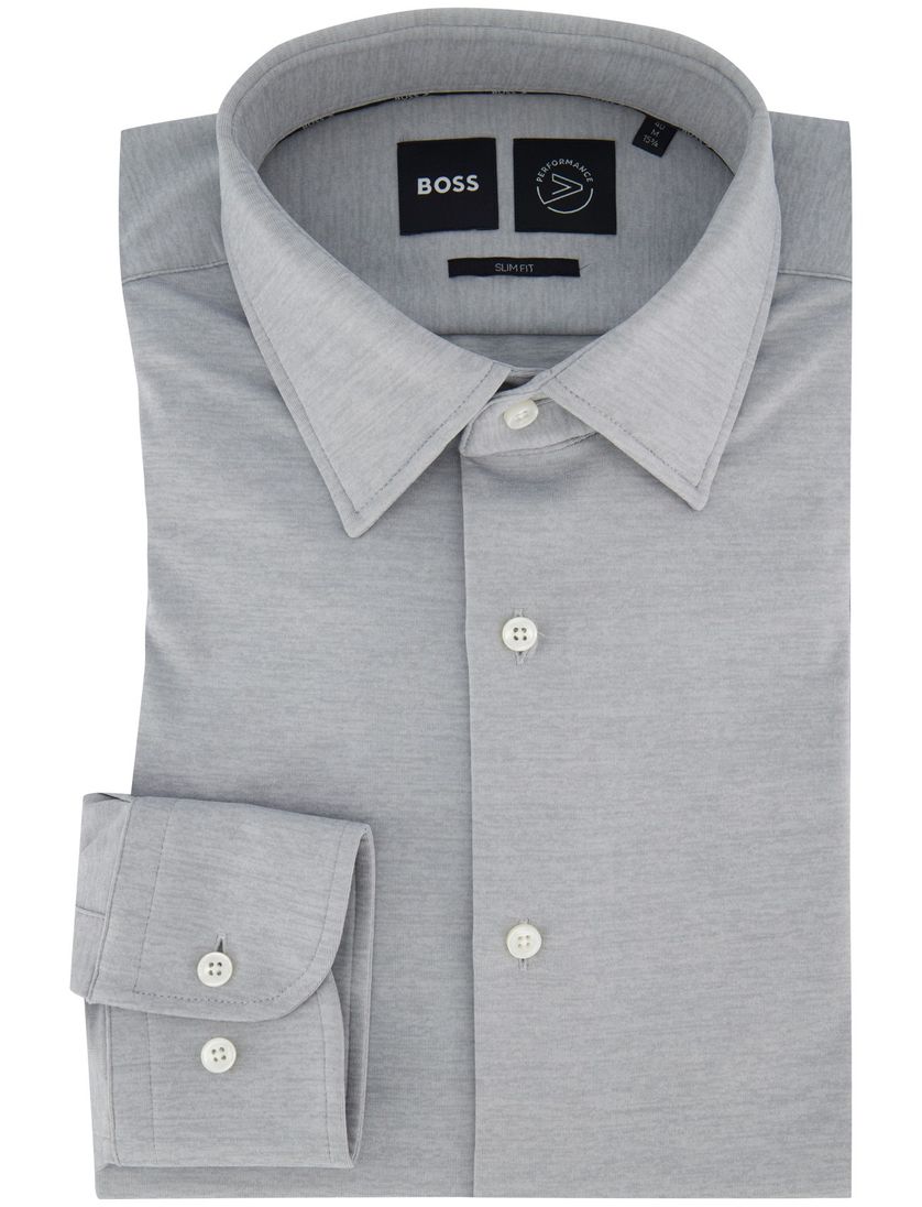 business overhemd Boss P-Hank grijs