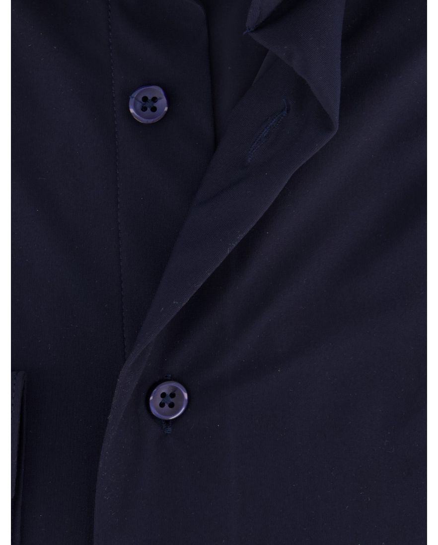 Cavallaro Napoli business overhemd donkerblauw stretch