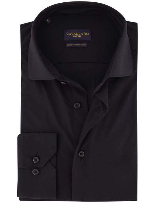 Cavallaro Tanisco overhemd mouwlengte 7 zwart