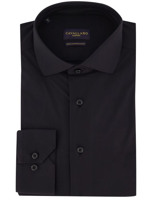 Cavallaro Tanisco overhemd mouwlengte 7 zwart
