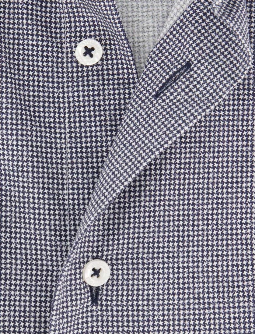 Business overhemd Cavallaro Napoli zwart geprint