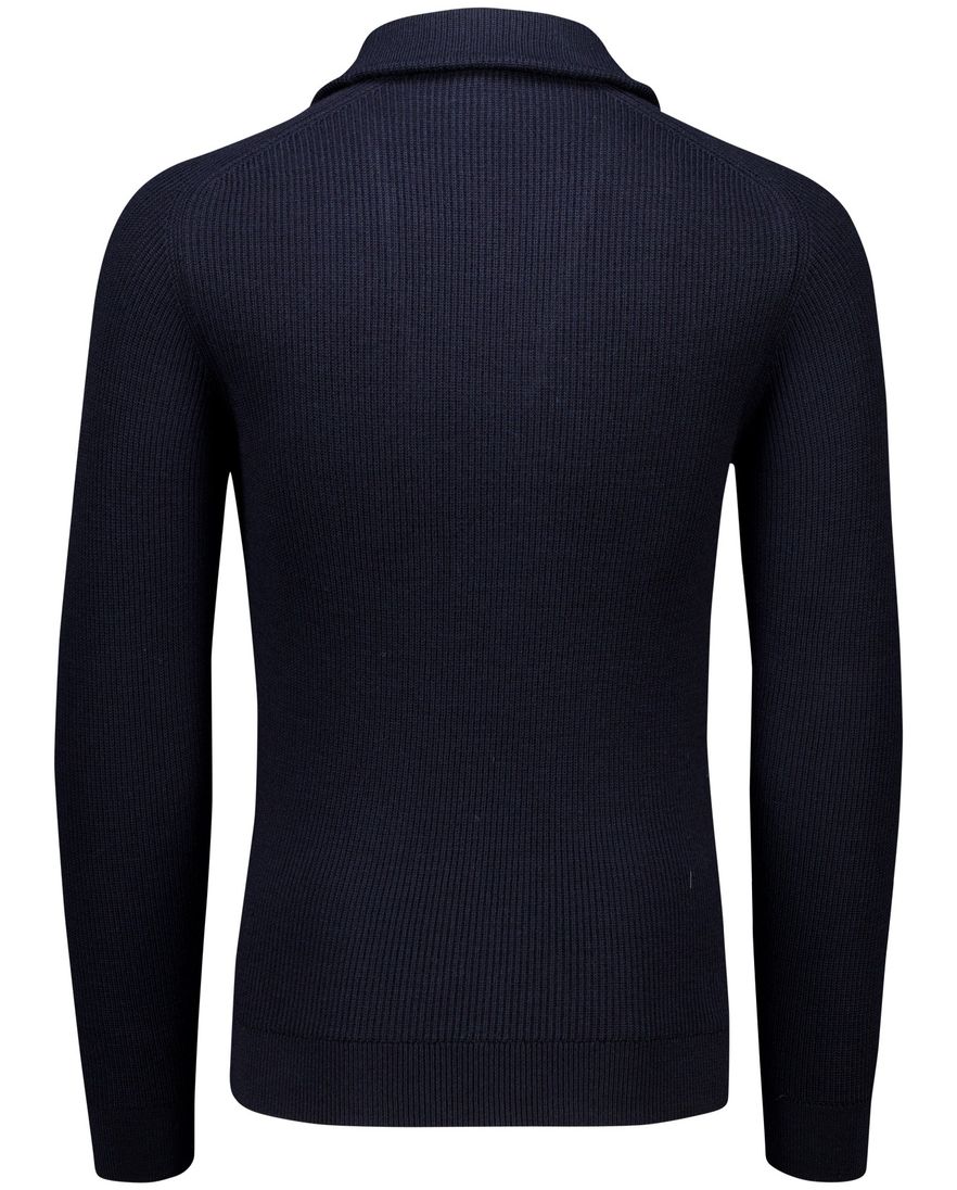 Cavallaro corsico half zip pullover donkerblauw
