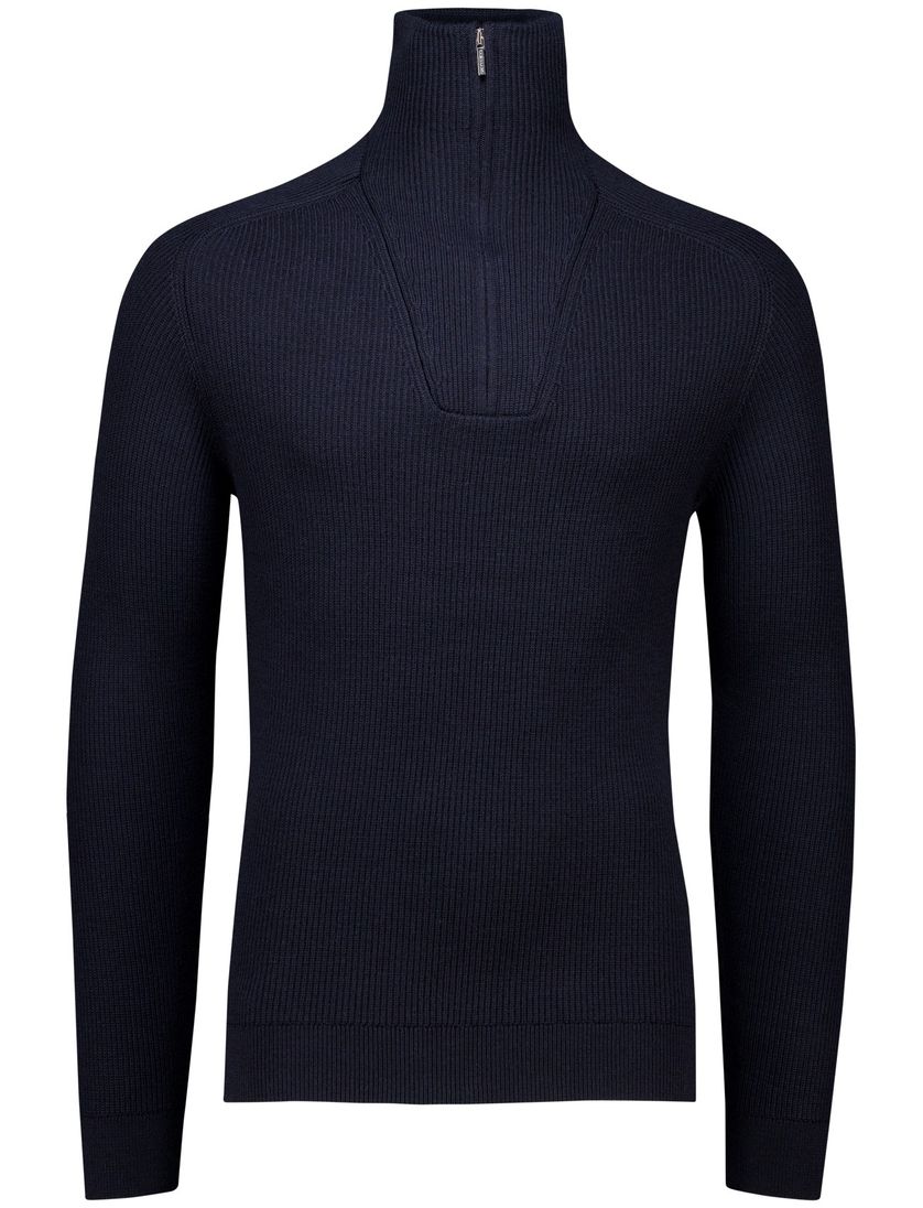 Cavallaro half zip pullover donkerblauw