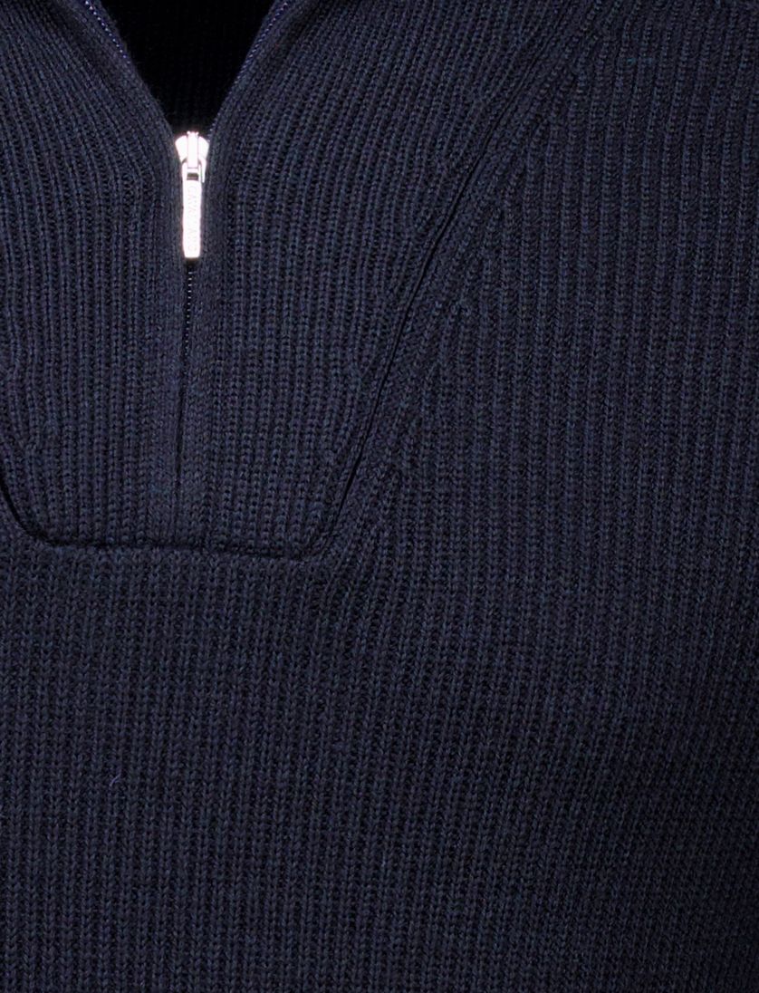 Cavallaro half zip pullover donkerblauw