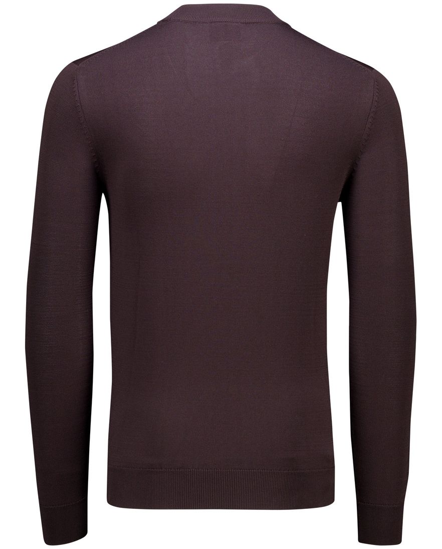 Cavallaro trui bruin effen Milacio turtle neck
