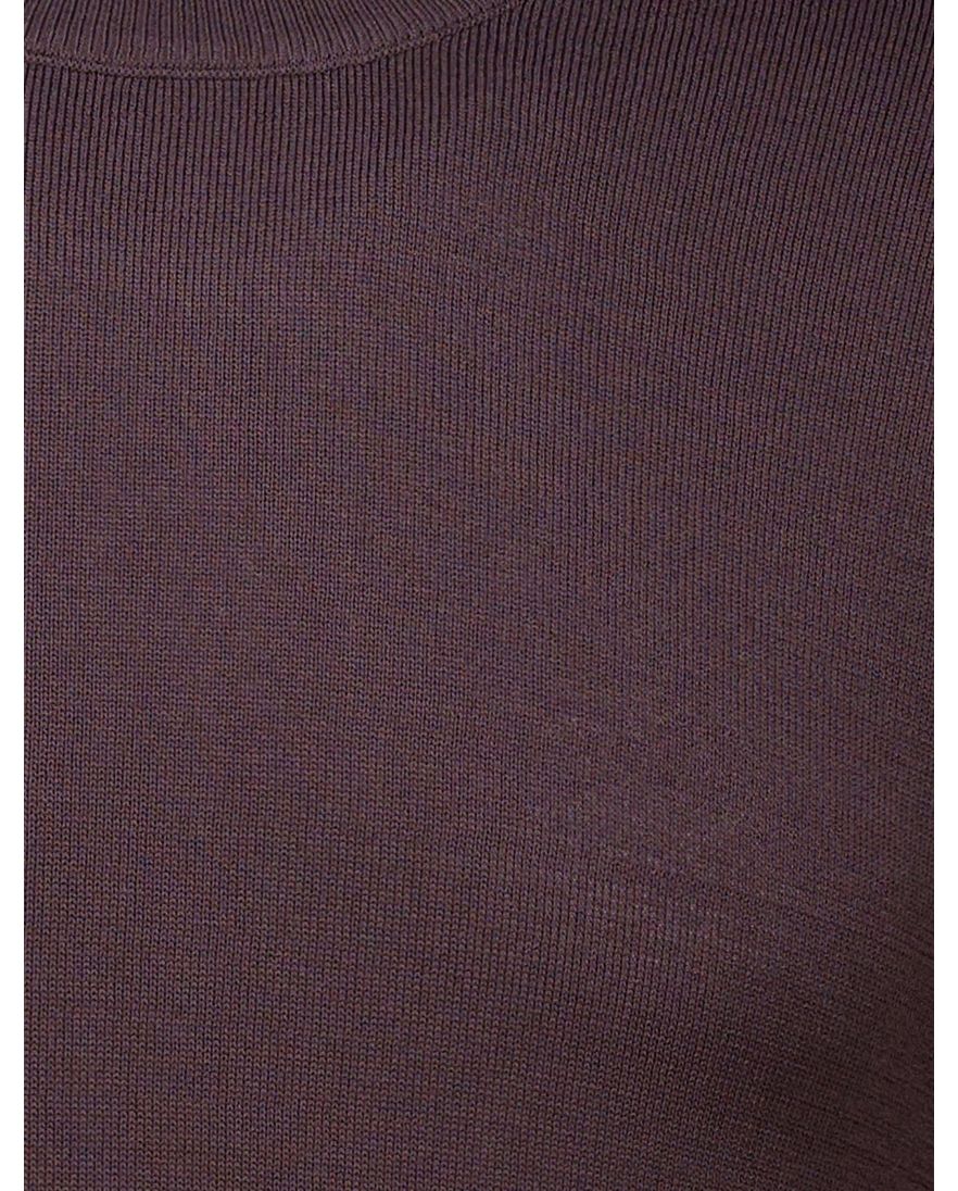 Cavallaro trui bruin effen Milacio turtle neck