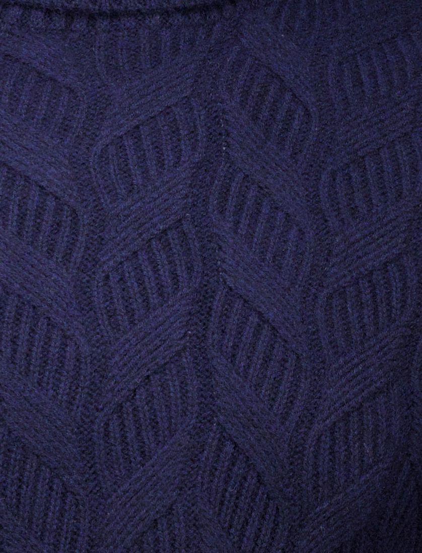 Cavallaro coltrui navy gebreid wol