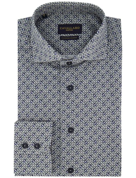 overhemd mouwlengte 7 groen Cavallaro