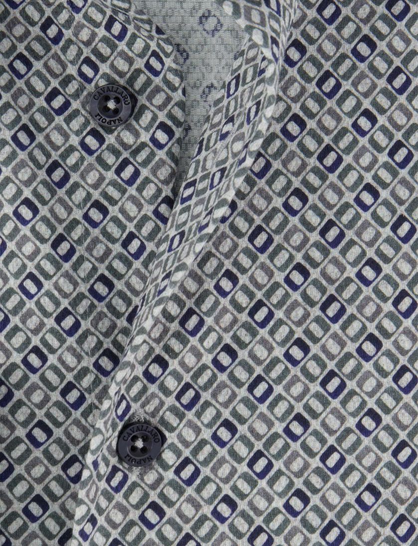 overhemd mouwlengte 7 Cavallaro groen