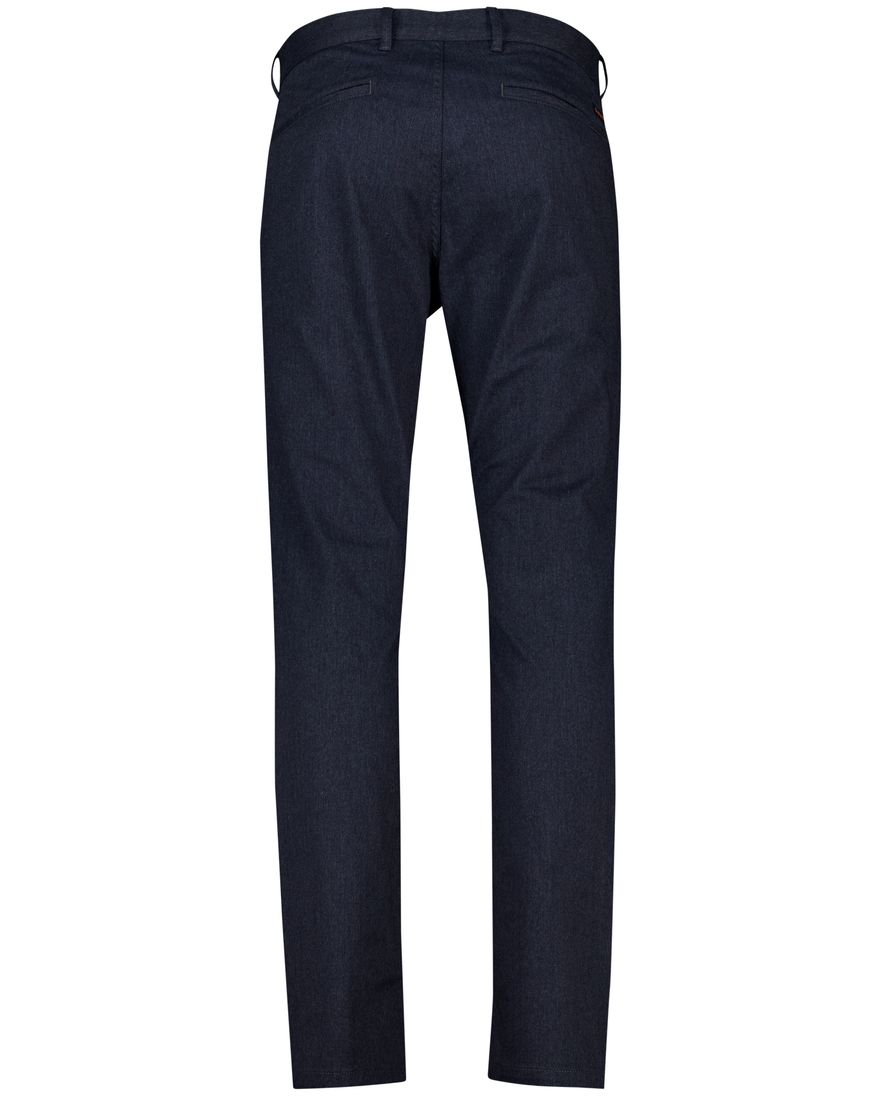 Boss orange pantalon slim fit donkerblauw katoen