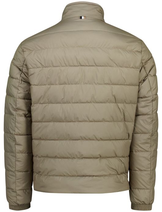 Gewateerde winterjas Boss Zwart groen