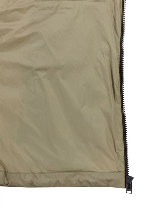 Gewateerde winterjas Boss Zwart groen