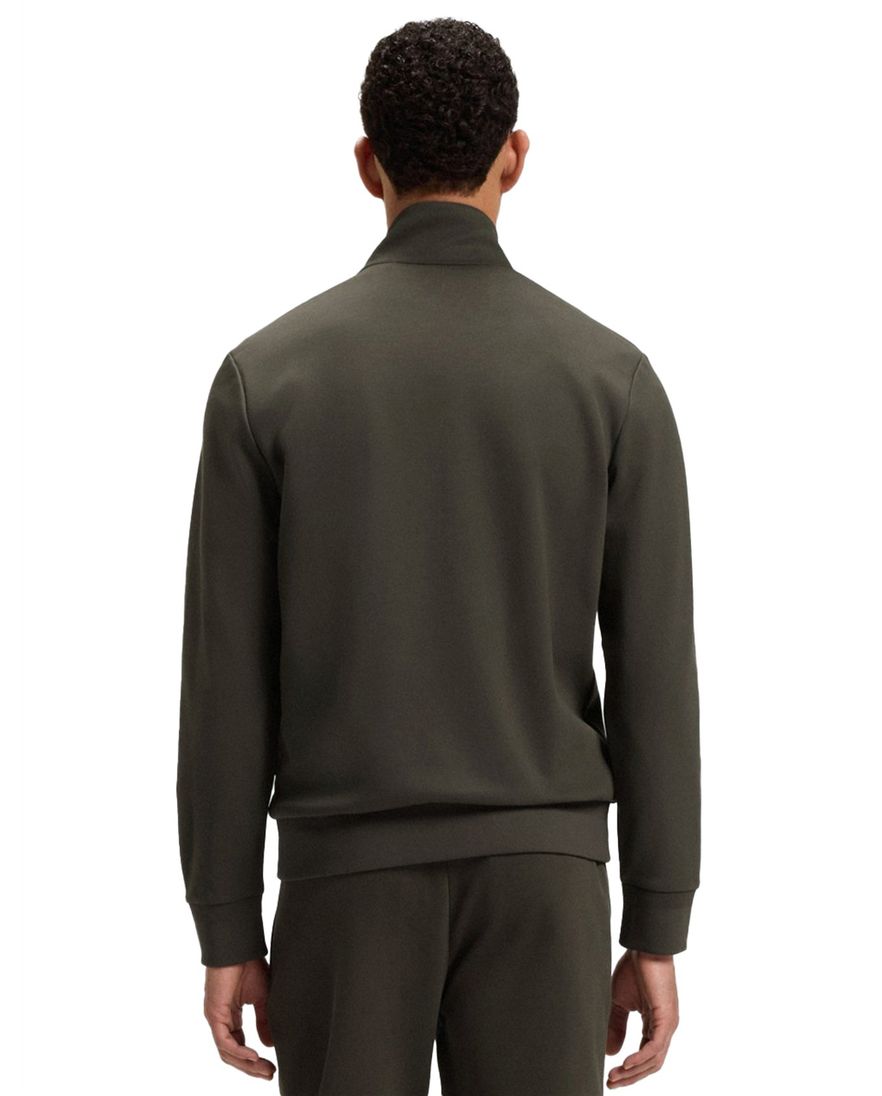 Boss Black H-sheperd donkergroen vest katoen normale fit