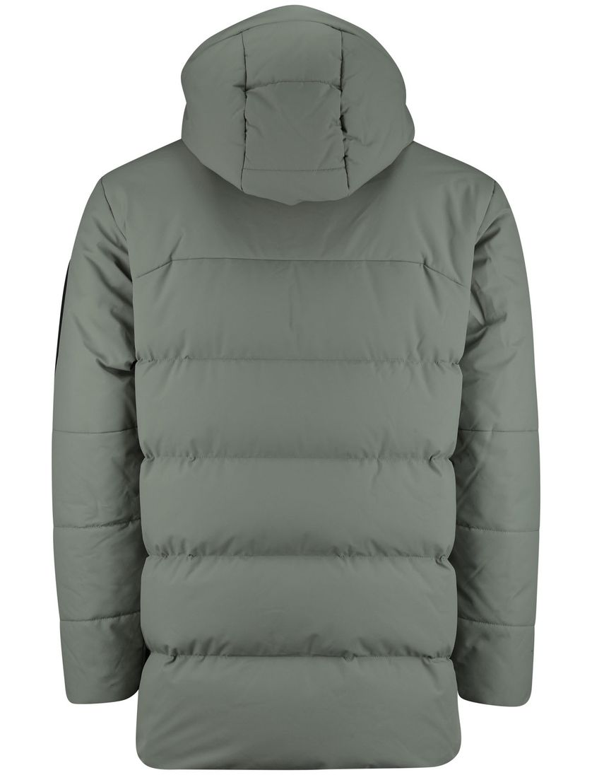 Boss Green winterjas groen capuchon normale fit