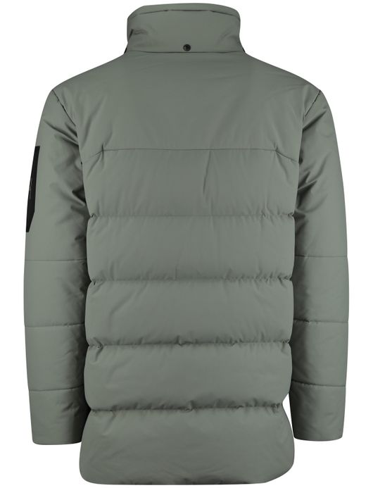 BOSS Block-X Park winterjas groen effen