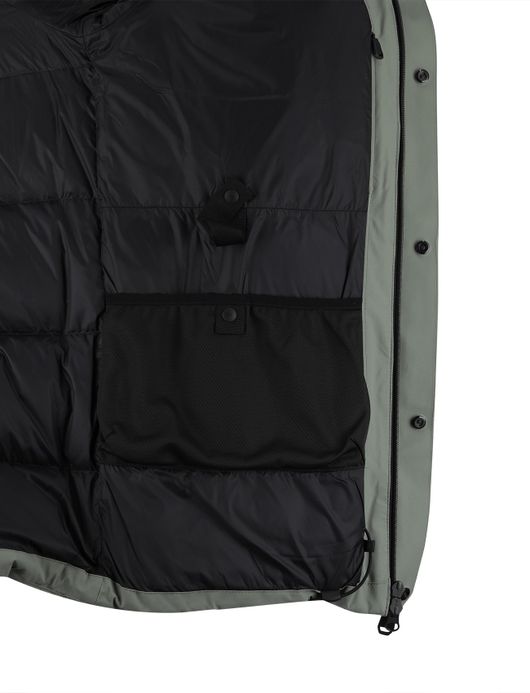 BOSS Block-X Park winterjas groen effen