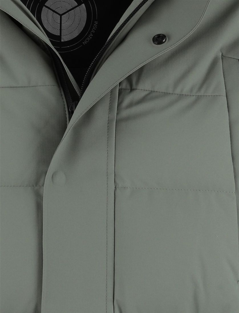 Boss Green winterjas groen capuchon normale fit