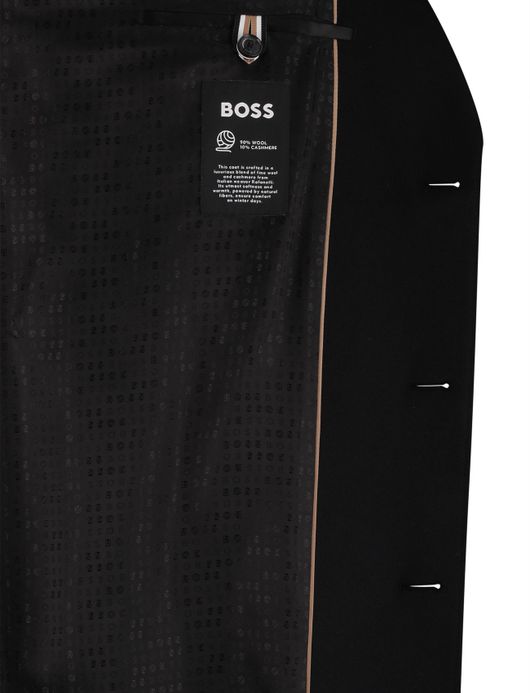 BOSS Black manteljas H-Jared zwart effen