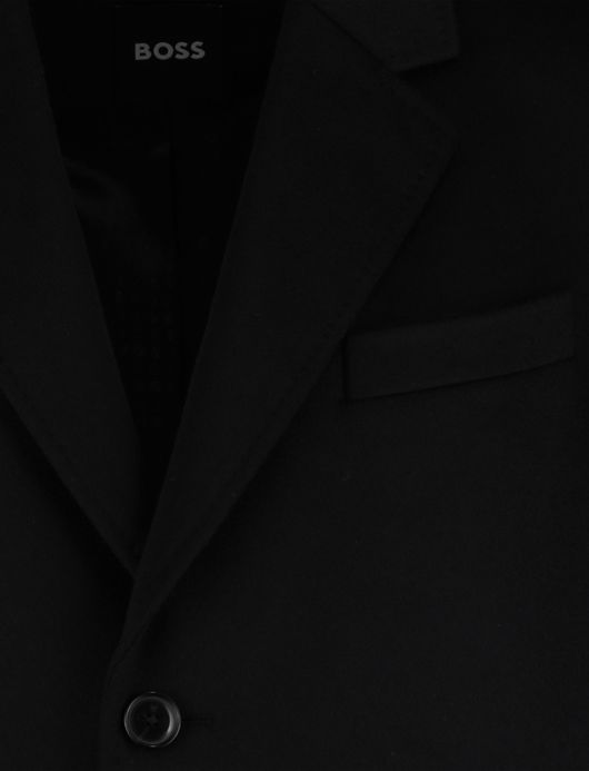 BOSS Black manteljas H-Jared zwart effen