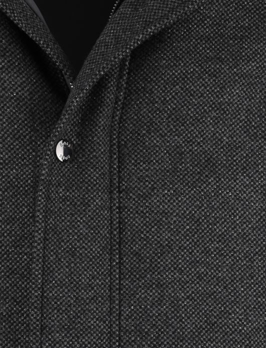 BOSS Black H-Camron manteljas grijs navy wol