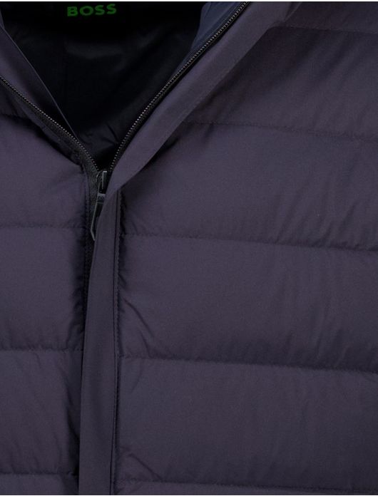 Boss Green riplite tussenjas donkerblauw