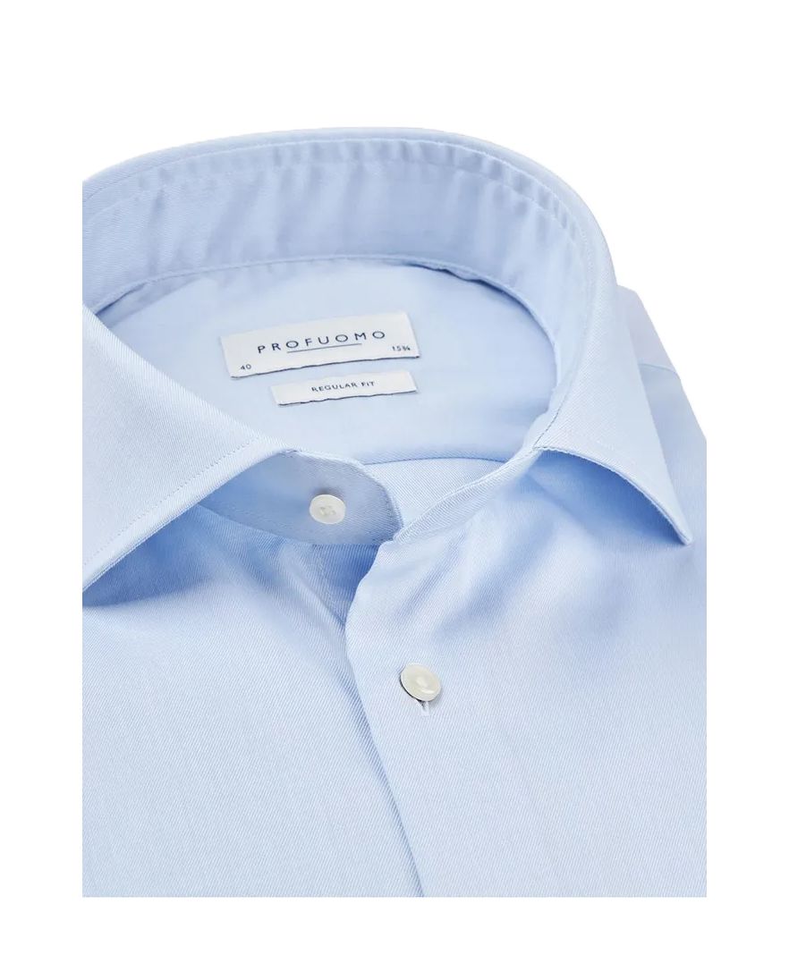 Profuomo business overhemd lichtblauw effen