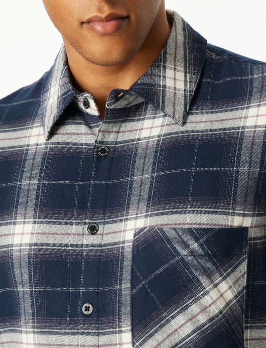 Schiesser Pyjama blauw geruit