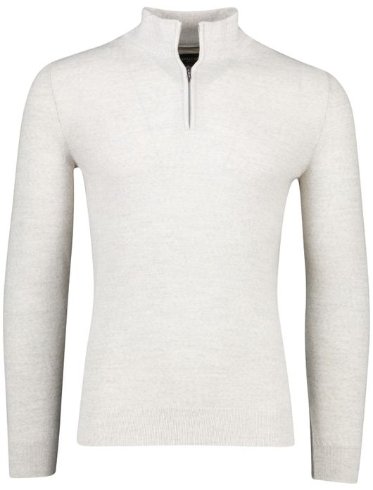 Cavallaro Trui Half Zip grijs merinowol