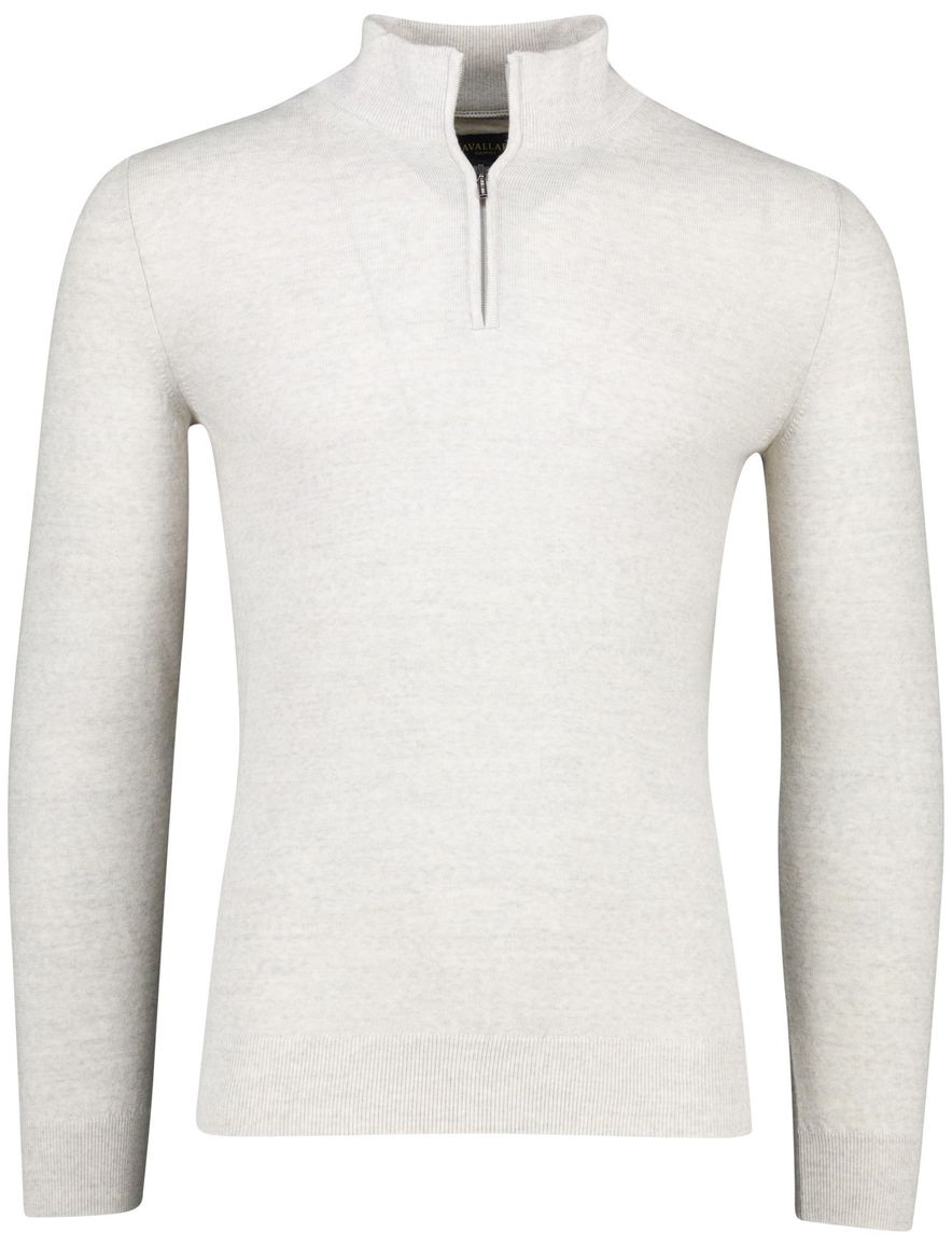 Cavallaro Trui Half Zip grijs merinowol