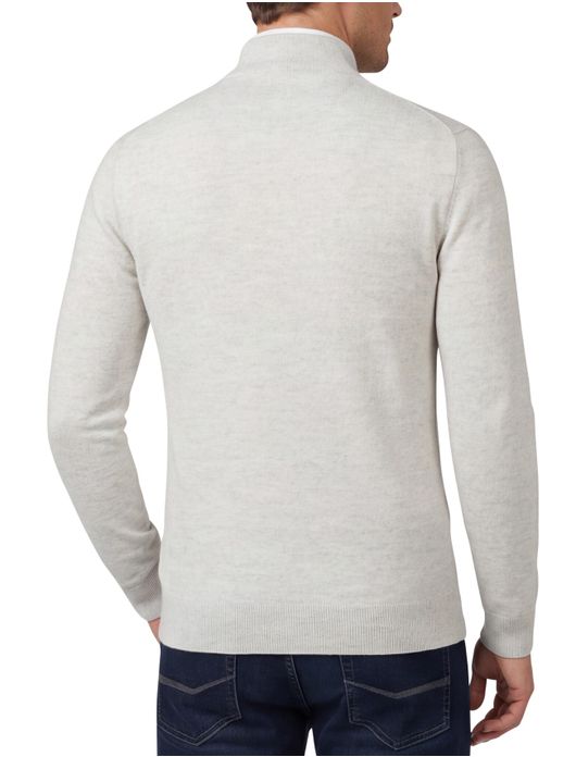 Cavallaro Trui Half Zip grijs merinowol