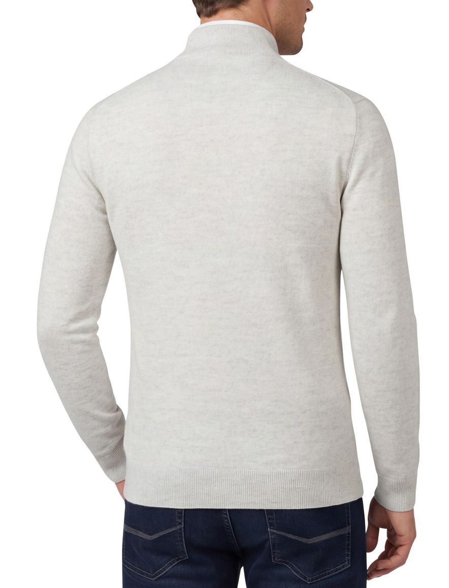 Cavallaro Trui Half Zip grijs merinowol