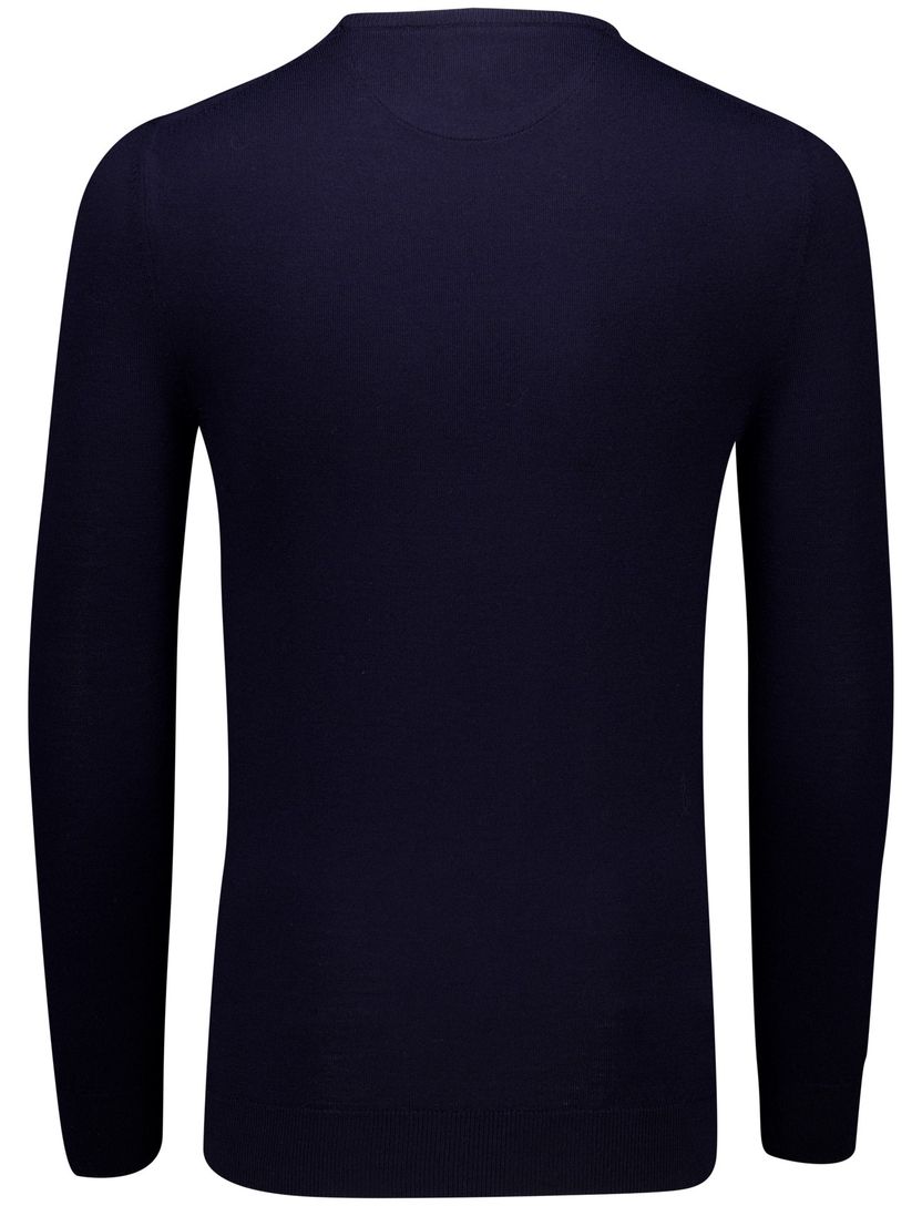 Trui Cavallaro Napoli donkerblauw merinowol