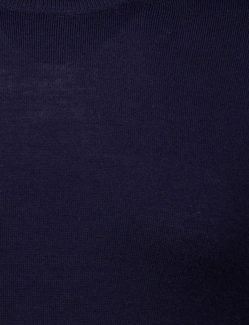 Trui Cavallaro Napoli donkerblauw merinowol