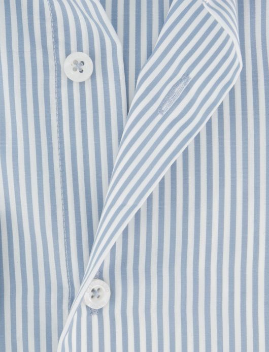 Cavallaro napoli overhemd gestreept lichtblauw