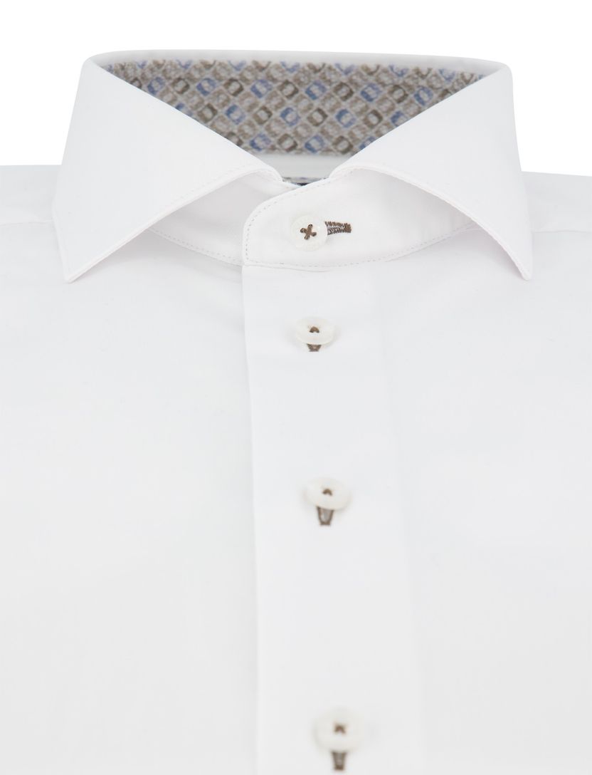 Cavallaro napoli overhemd katoen wit ml7