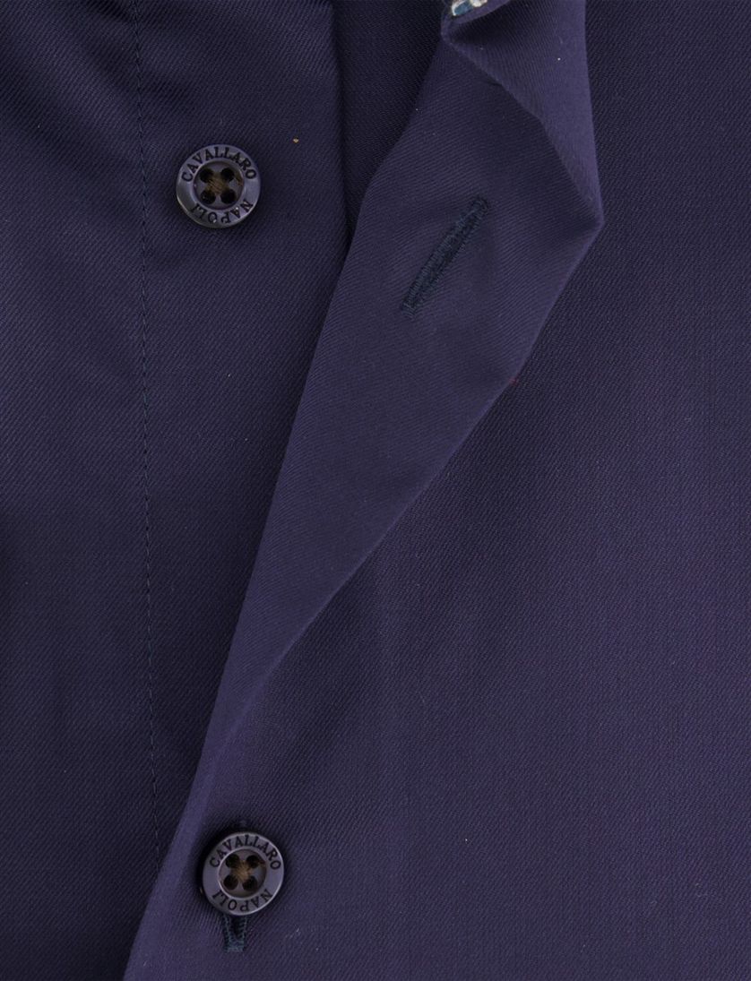 Cavallaro Laveno overhemd ml 5 donkerblauw katoen