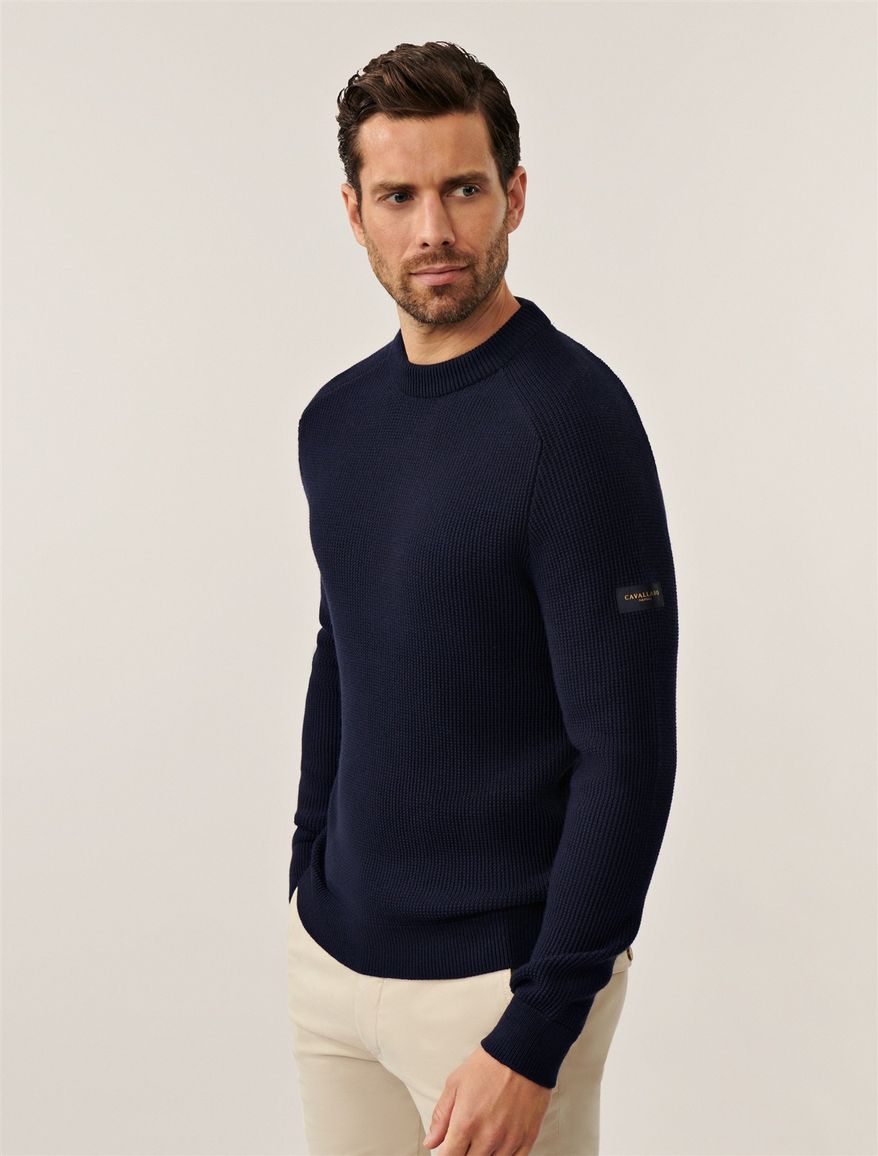 trui donkerblauw Cavallaro