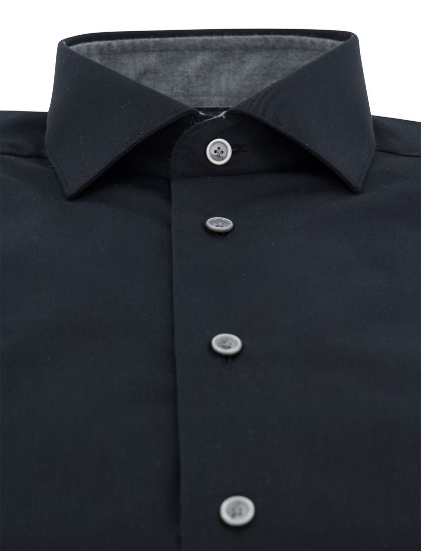 Cavallaro napoli overhemd katoen zwart ml7